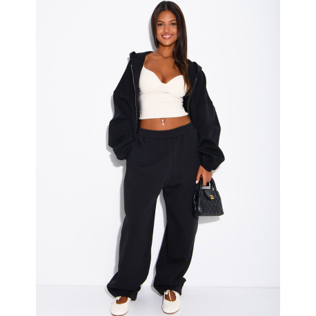 Oversized barrel-cut jogging trousers