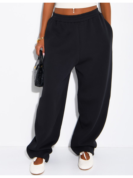 Oversized barrel-cut jogging trousers