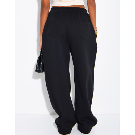 Oversized barrel-cut jogging trousers