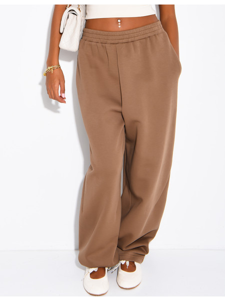 Oversized barrel-cut jogging trousers
