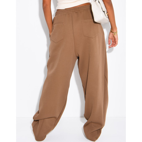 Oversized barrel-cut jogging trousers