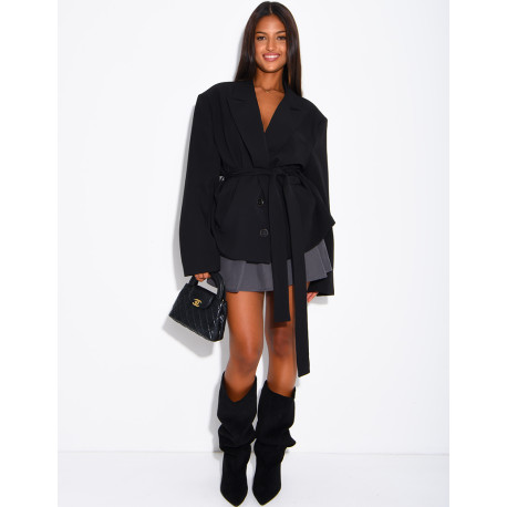 Blazer mit Gürtel