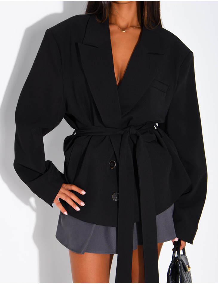 Blazer mit Gürtel