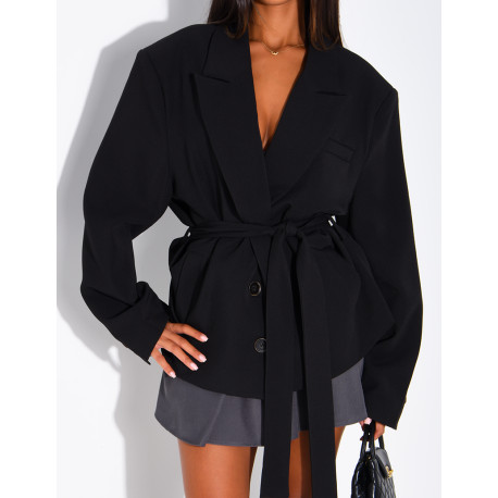 Blazer mit Gürtel