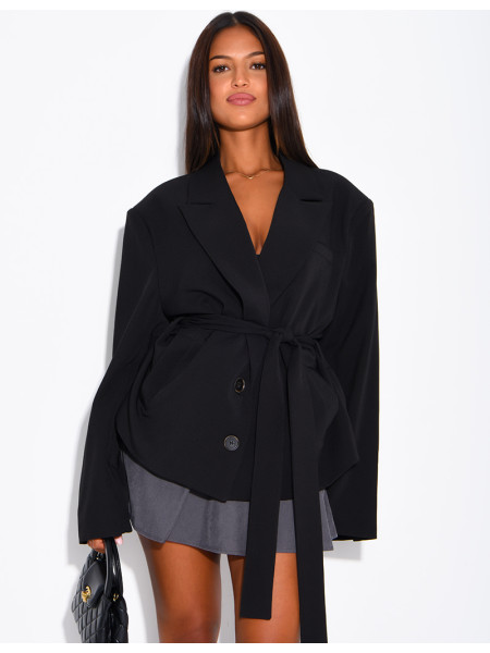 Blazer mit Gürtel