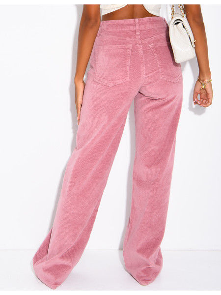 Jeans mit geradem Schnitt aus Cord