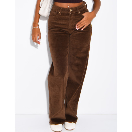 Straight-leg corduroy jeans