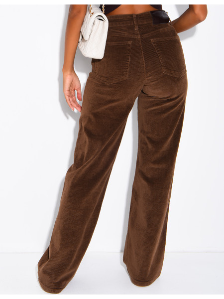 Straight-leg corduroy jeans