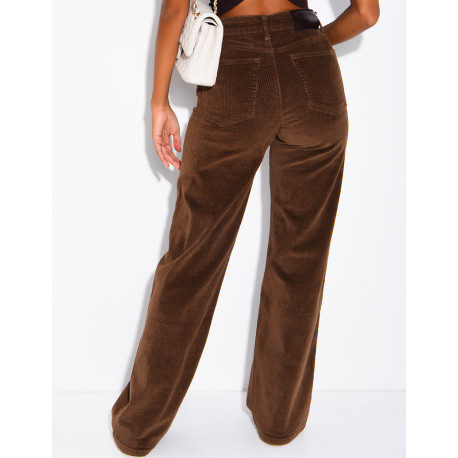 Straight-leg corduroy jeans