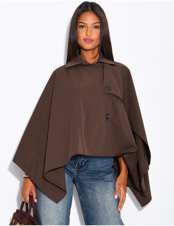 Wasserdichter Umhang im Trenchcoat-Stil