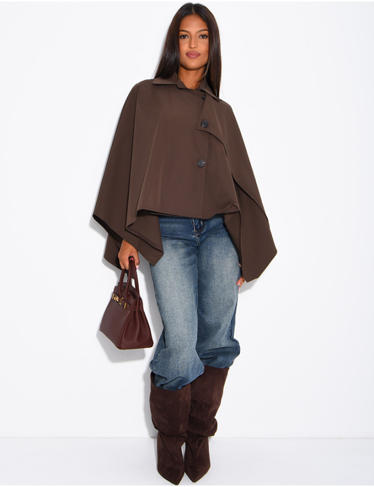 Wasserdichter Umhang im Trenchcoat-Stil