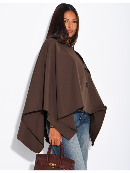 Wasserdichter Umhang im Trenchcoat-Stil