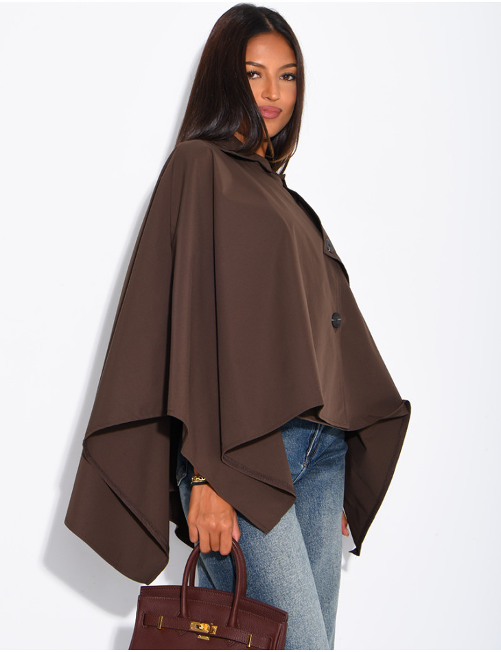 Wasserdichter Umhang im Trenchcoat-Stil