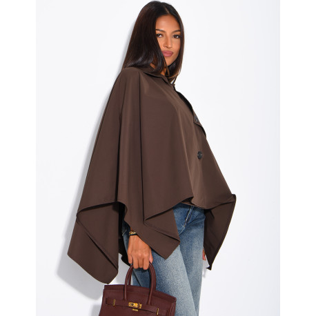 Wasserdichter Umhang im Trenchcoat-Stil