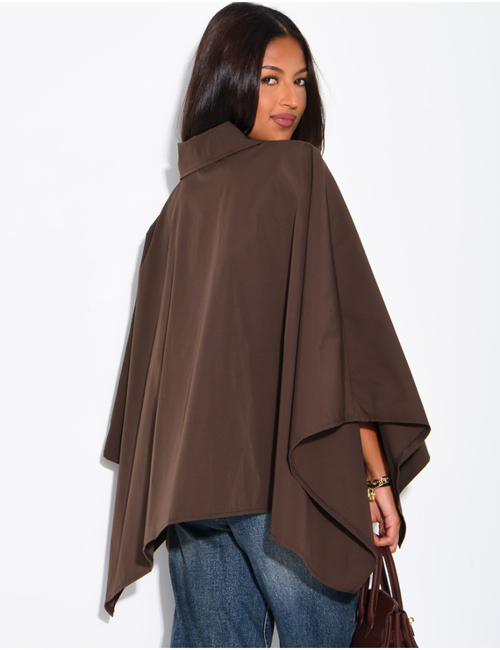 Wasserdichter Umhang im Trenchcoat-Stil