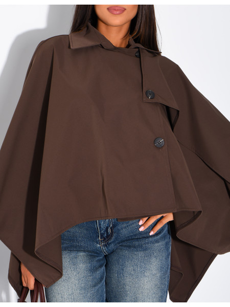 Wasserdichter Umhang im Trenchcoat-Stil