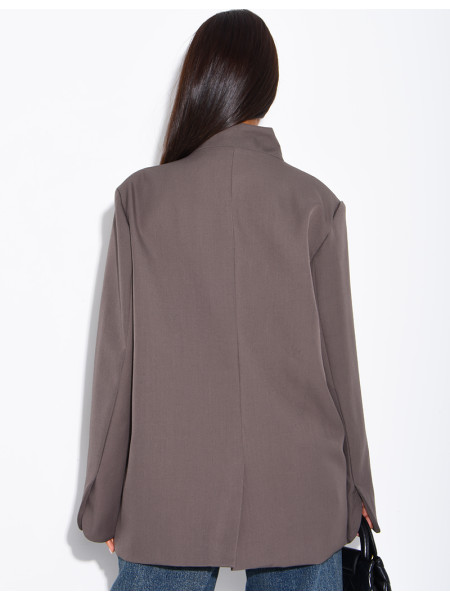 Blazer with Asian-style fasteners