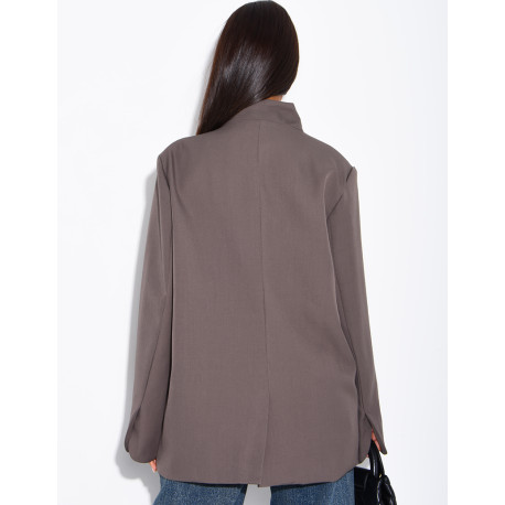 Blazer with Asian-style fasteners