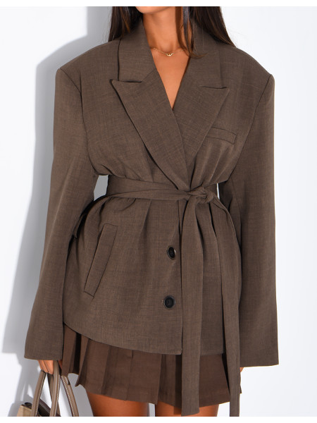 Blazer mit Gürtel