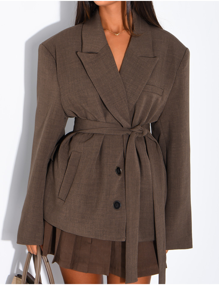 Blazer mit Gürtel
