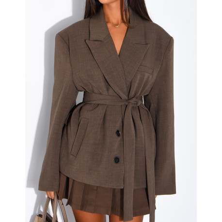 Blazer mit Gürtel