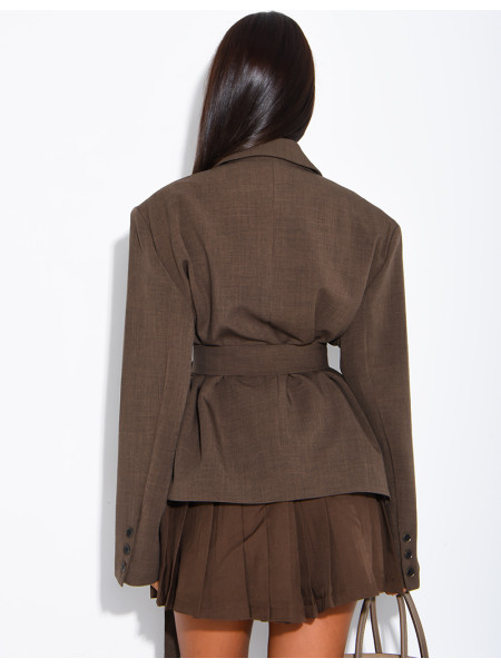 Blazer mit Gürtel