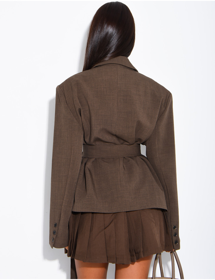 Blazer mit Gürtel