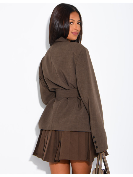 Blazer mit Gürtel