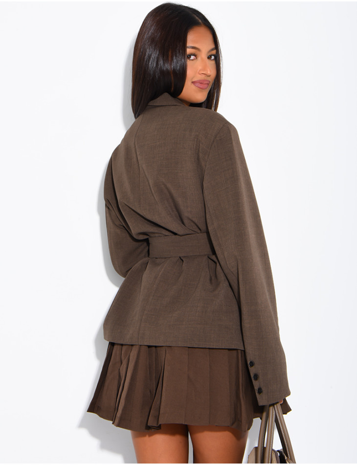 Blazer mit Gürtel