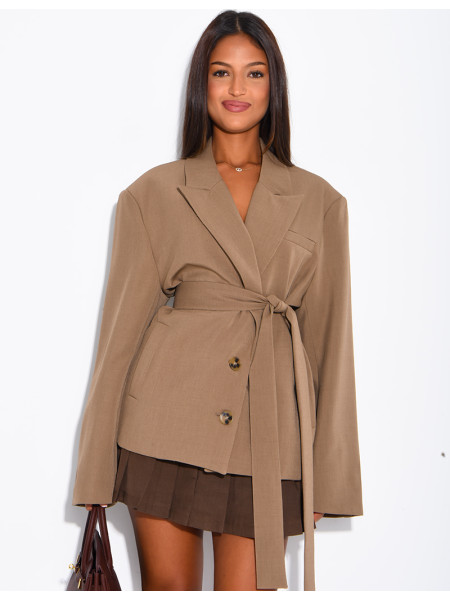 Blazer mit Gürtel