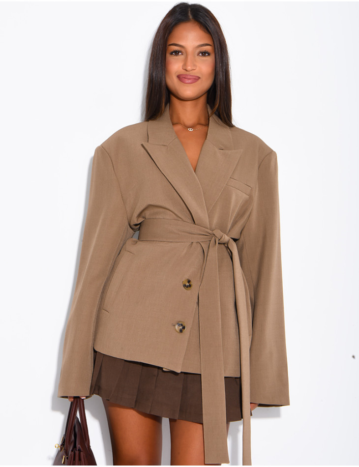 Blazer mit Gürtel