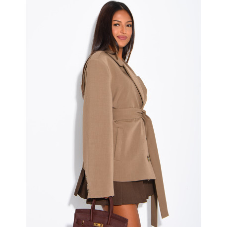 Blazer mit Gürtel