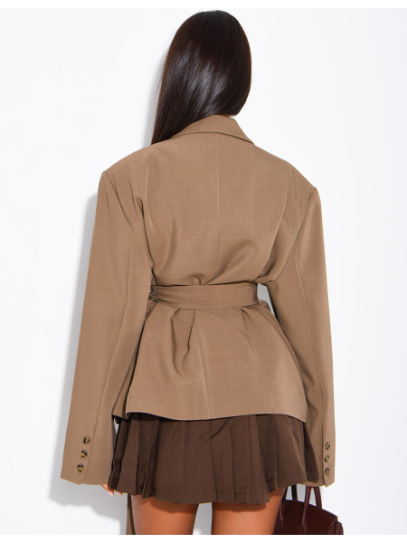 Blazer mit Gürtel