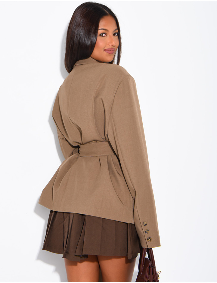 Blazer mit Gürtel