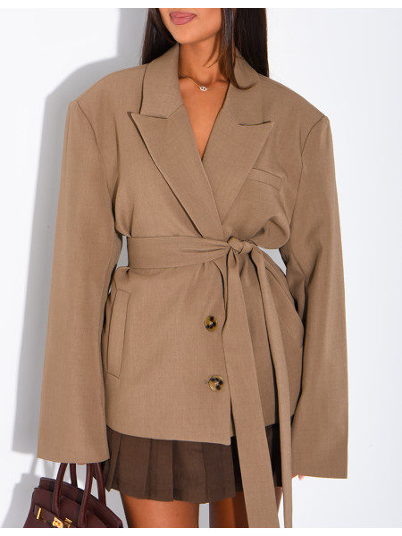 Blazer mit Gürtel
