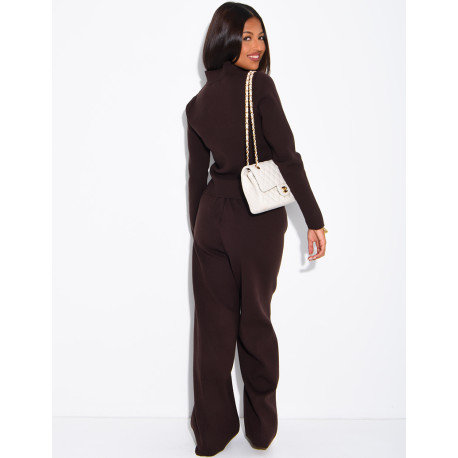 Set aus Wolle: Offiziersjacke und gerade geschnittene Hose