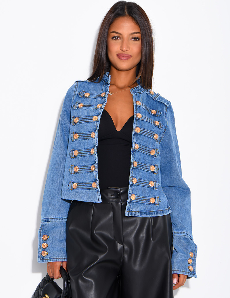 Jeansjacke mit...