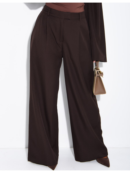 Pantalon tailleur à pinces