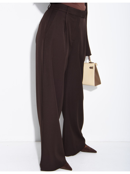 Pantalon tailleur à pinces