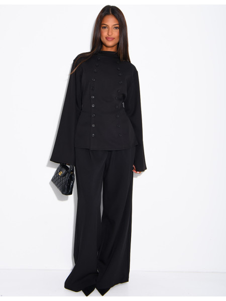 Pantalon tailleur à pinces