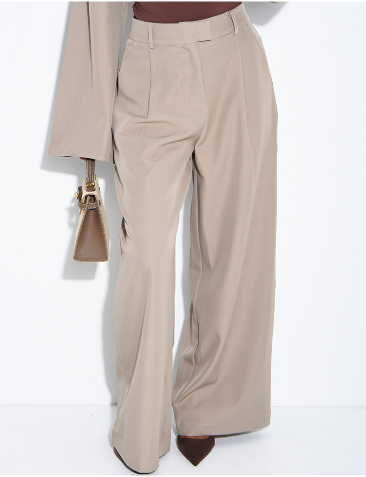 Pantalon tailleur à pinces