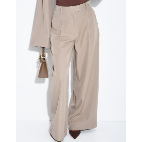 Pantalon tailleur à pinces