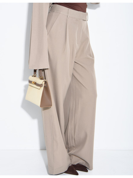 Pantalon tailleur à pinces
