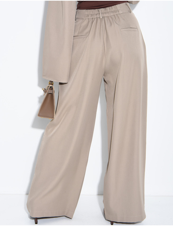 Pantalon tailleur à pinces