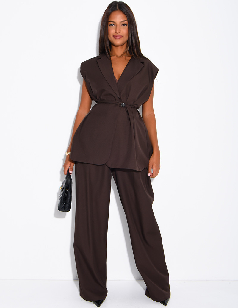 Ensemble de tailleur sans...