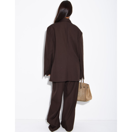 Ensemble de tailleur à blazer oversize à fentes