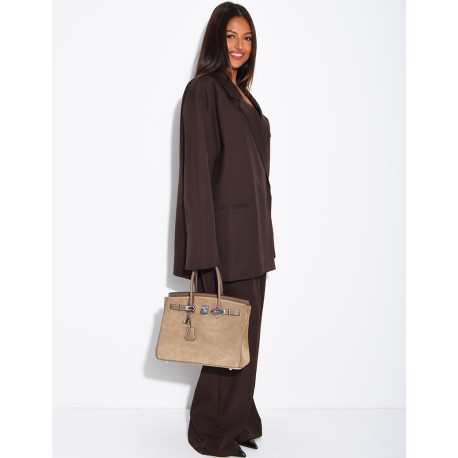 Ensemble de tailleur à blazer oversize à fentes