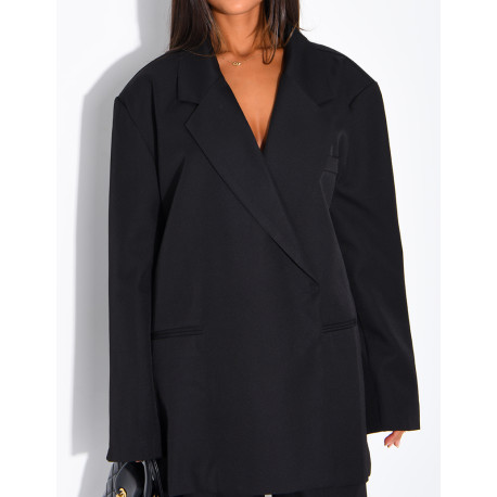 Ensemble de tailleur à blazer oversize à fentes