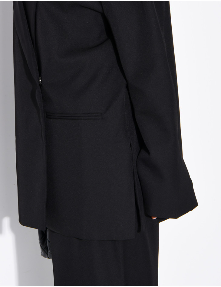 Ensemble de tailleur à blazer oversize à fentes