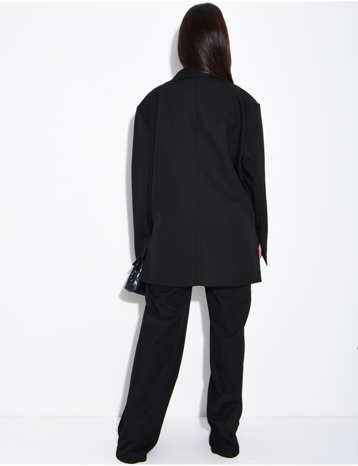 Ensemble de tailleur à blazer oversize à fentes